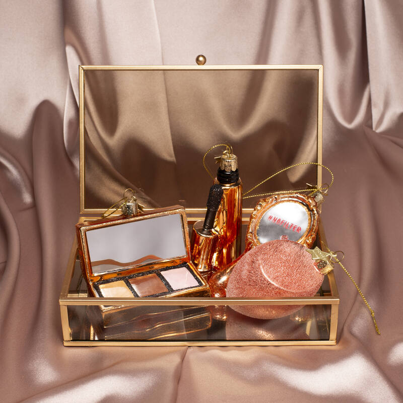 Eglīšu rotājums VONDELS glass shiny copper mascara H9cm - Image 2