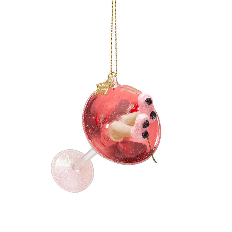 Eglīšu rotājums VONDELS glass cosmopolitan w/roller skates H13cm - Image 2