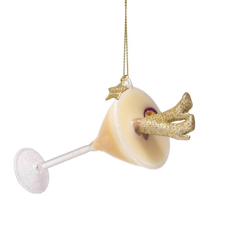 Eglīšu rotājums VONDELS glass pornstar martini w/glitter boots H13cm - Image 2