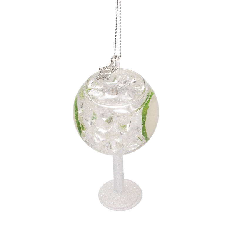 Eglīšu rotājums VONDELS glass gin tonic H11cm - Image 2