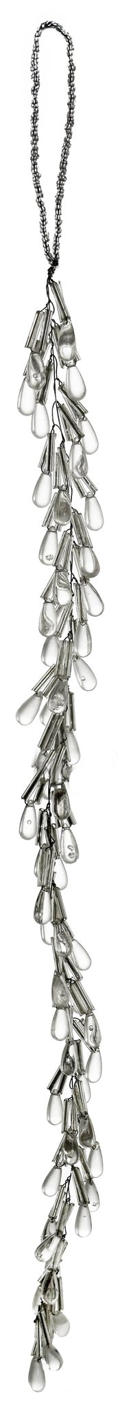 Eglīšu rotājums SHISHI Bead-drop hanger clear silver
