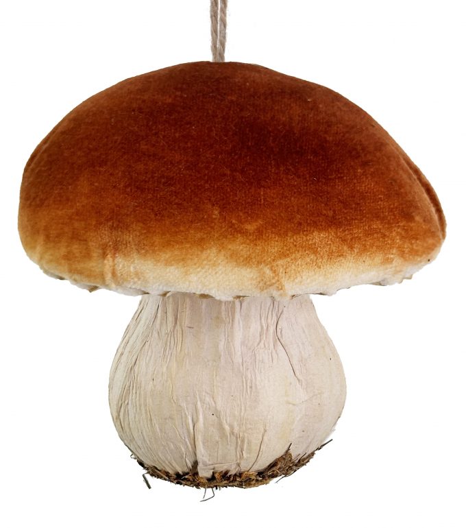 Eglīšu rotājums SHISHI Porcini ornament brown 10cm