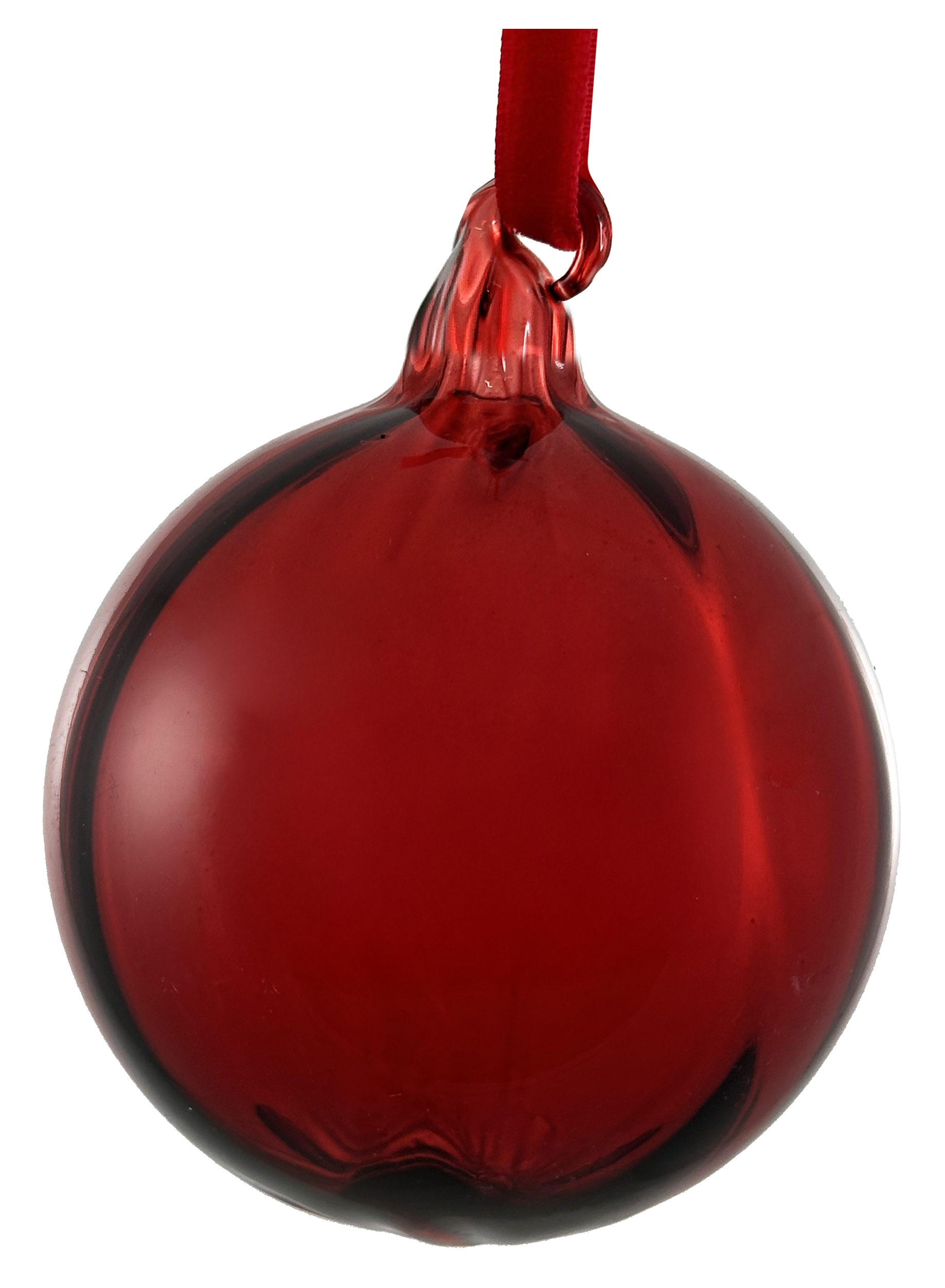 Eglīšu rotājums SHISHI Glass ball lined burgundy 8cm