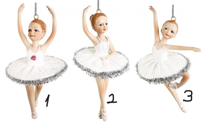 Eglīšu rotājums SHISHI Ballerina girl ornament mix3