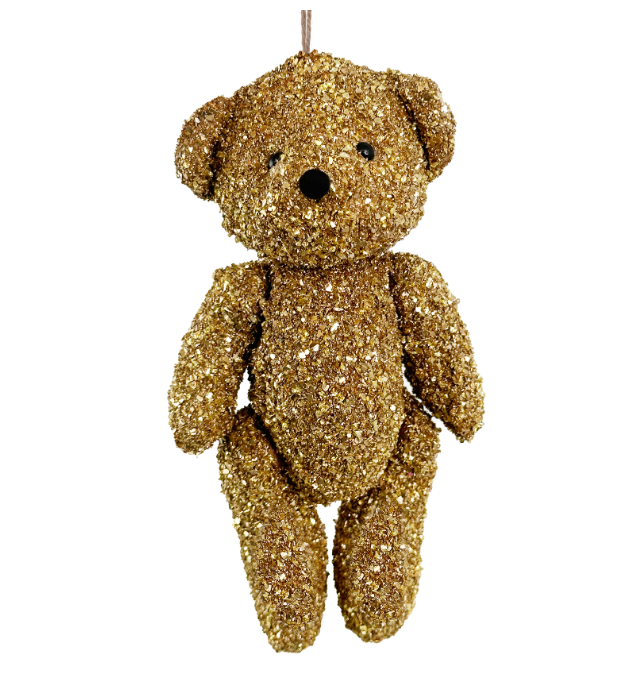 Eglīšu rotājums SHISHI Glitter bear gold 23cm