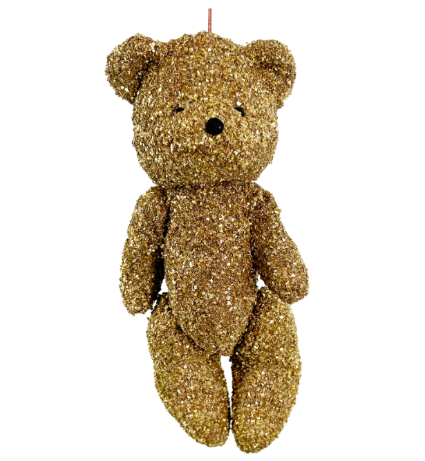 Eglīšu rotājums SHISHI Glitter bear gold 28cm