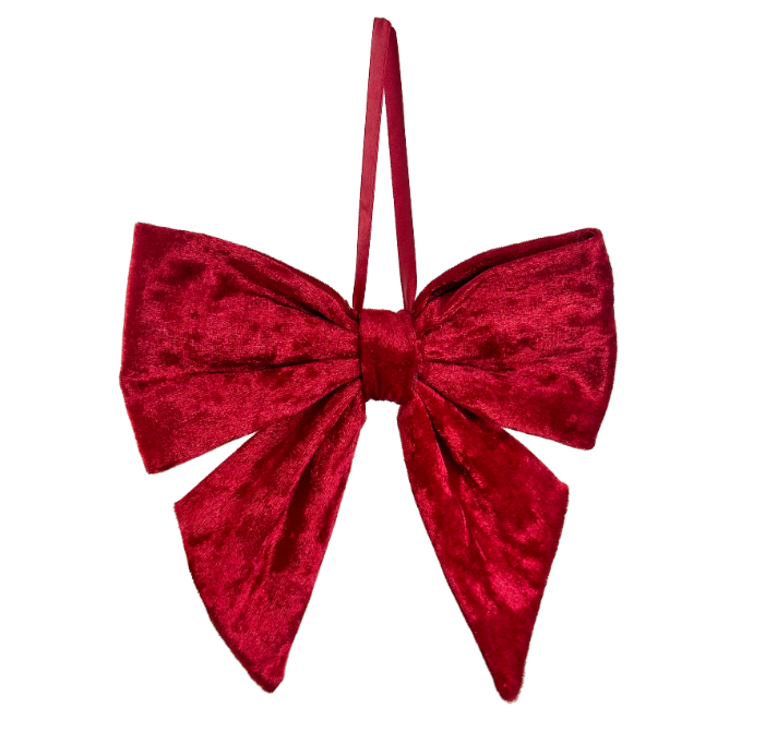 Eglīšu rotājums SHISHI Velvet bow ornament red 17cm