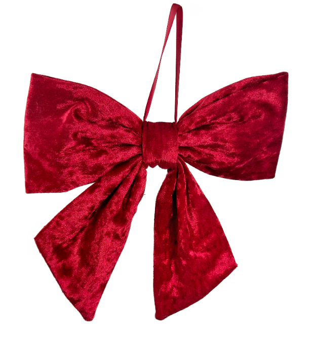 Eglīšu rotājums SHISHI Velvet bow ornament red 25cm