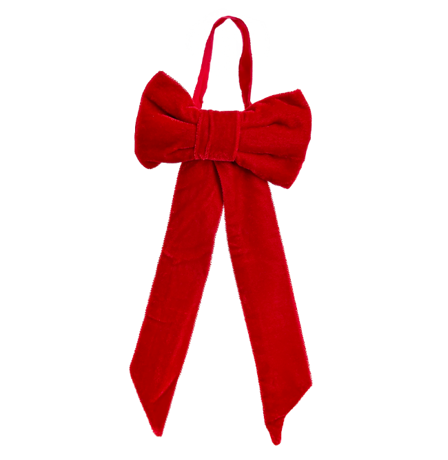 Eglīšu rotājums SHISHI Velvet bow ornament red S 23cm